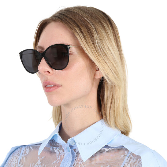Gucci Grey Cat Eye Ladies Sunglasses GG1268SA 001 58