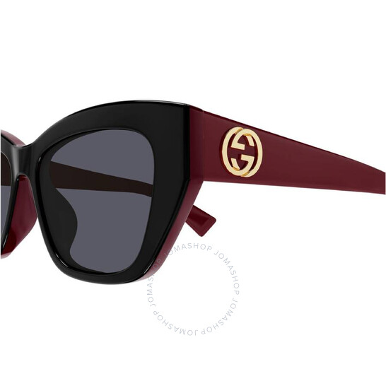 サングラス GUCCI SS25 Gucci - GG1844SA - 004 (GG1844SA 004) Gucci Grey Cat Eye Ladies Sunglasses GG1844SA 004 55