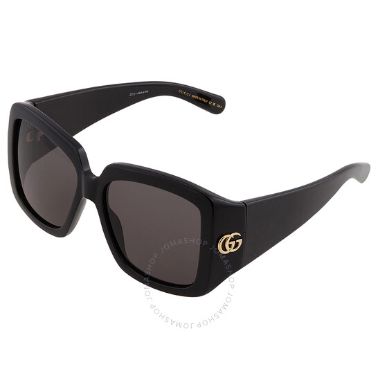 Gucci Grey Ladies Square Sunglasses GG1402S 001 55