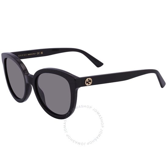 Gucci Grey Oval Ladies Sunglasses GG1315S 001 54