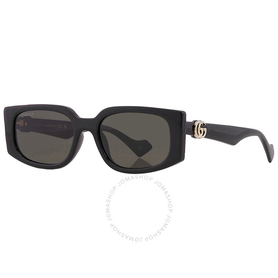Gucci Grey Rectangular Ladies Sunglasses GG1534S 001 55