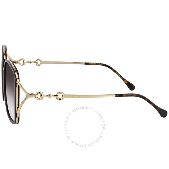 Gucci Grey Square Ladies Sunglasses GG1016SK 001 58
