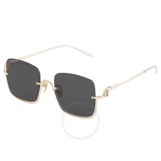 サングラス Gucci Sunglasses GG1279S 001 Half-Rim Rectangular Gucci GG1279S 001 Sunglasses - US