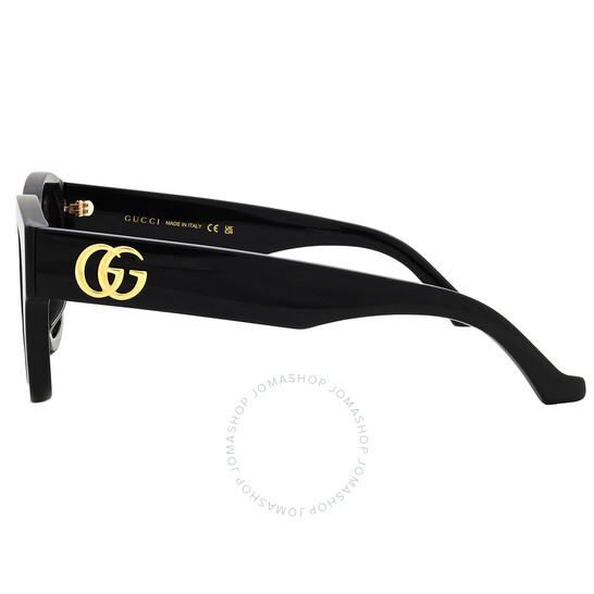 小物 GUCCI GG1550SK Gucci Grey Square Ladies Sunglasses GG1550SK 001 54