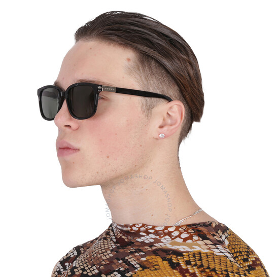 GUCCI サングラス GG1505SK-001 スクエア ブラック+グレー Gucci Grey Square Men's Sunglasses GG1505SK 001 55