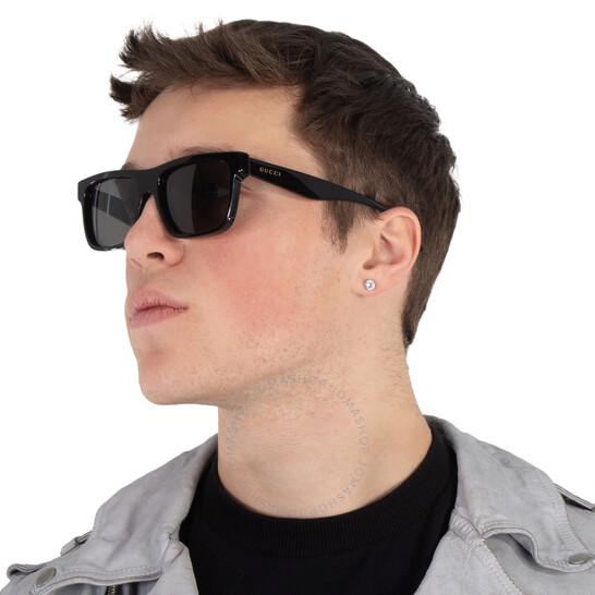 Gucci Grey Square Men's Sunglasses GG1618S 001 56