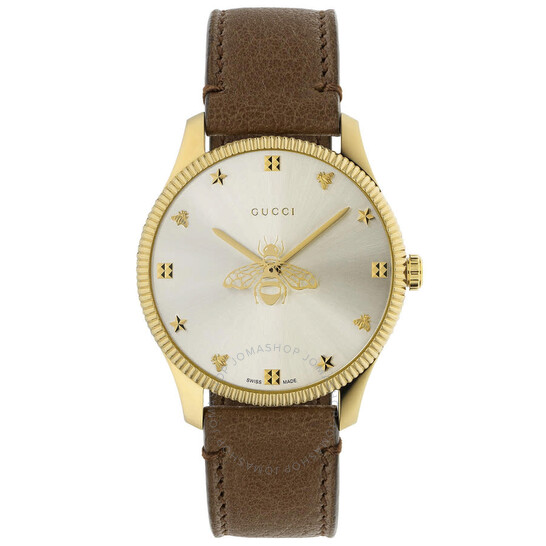 Gucci G-Timeless Quartz Silver Dial Ladies Watch YA1264199
