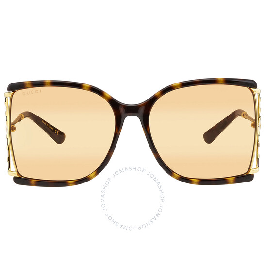 Gucci Orange Gradient Ladies Sunglasses GG0592S 003 60