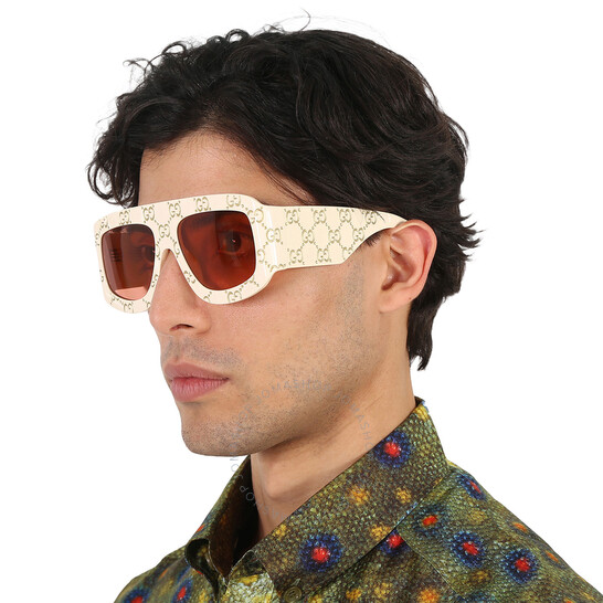 Gucci Orange Mask Men's Sunglasses GG0983S 001 59