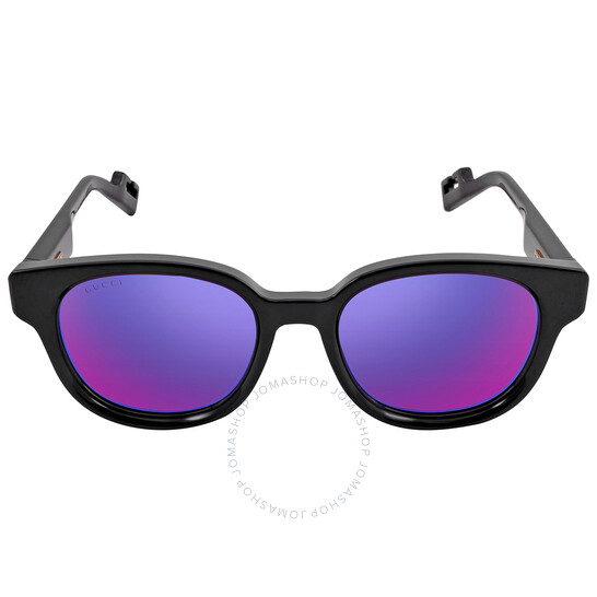 Gucci Violet Mirrored Oval Men's Sunglasses GG1237S 002 53