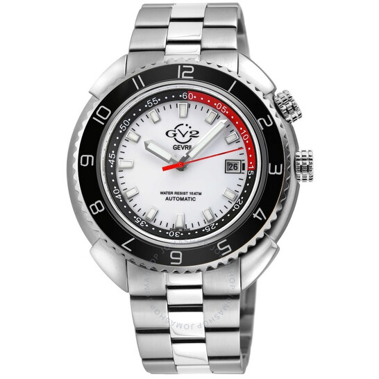 Gv2 By Gevril Squalo White Dial Men's Watch 42400
