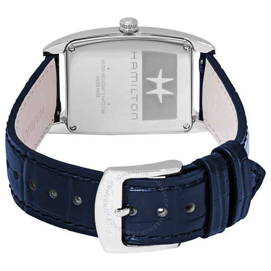 Hamilton Boulton L Silver Dial Blue leather Ladies Watch