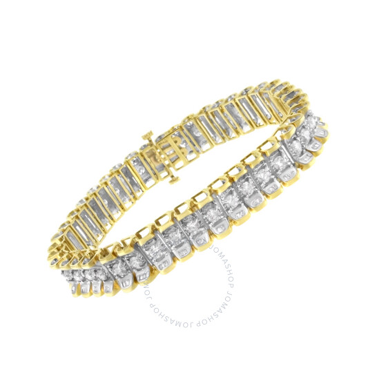 Essentials リング Ф Haus Of Brilliance 14K Yellow and White Gold 5 ct TDW