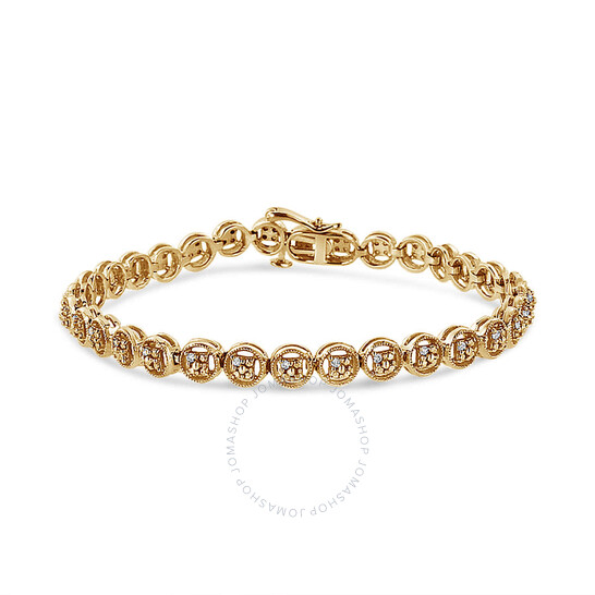 Haus Of Brilliance 14K Yellow Gold Plated .925 Sterling