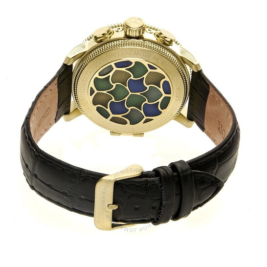 Heritor Aura Custom Vitreous Enamel Semi-Skeleton Dial Gold