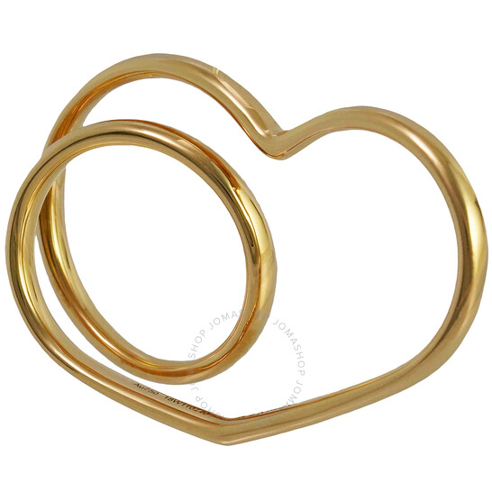 Hermes Vertige Coeur Double Ring, Medium, Brand Size 52