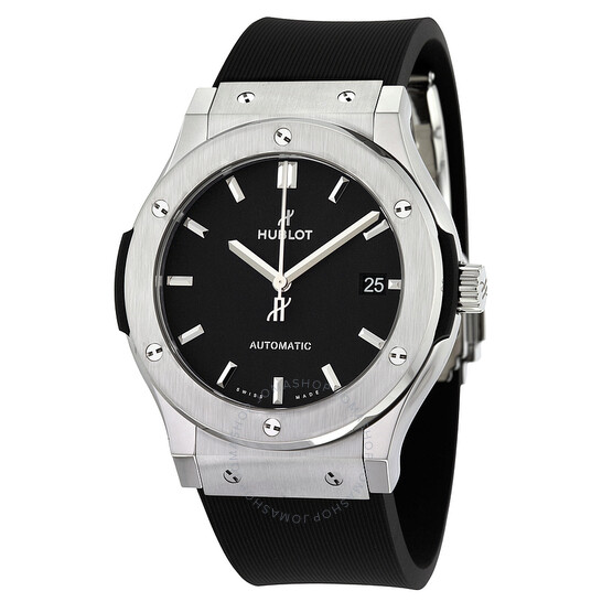 アン Hublot Classic Fusion Automatic Black Dial Black Rubber