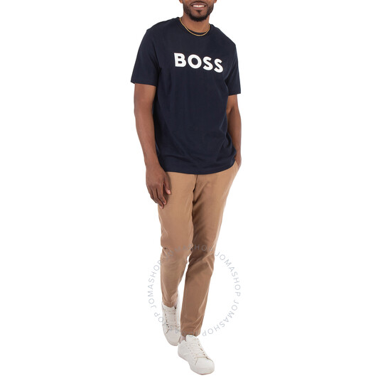 Tシャツ・カットソー Hugo Boss SS25 'Palosh 30' polo shirt (50471335 404) HUGO - Slim-fit polo shirt with red logo label - Black