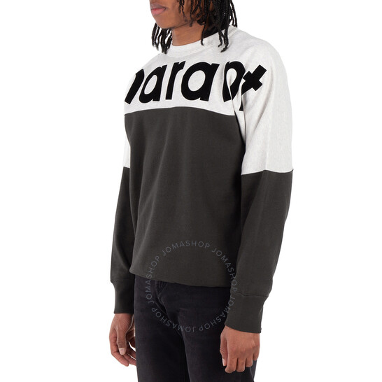ISABEL MARANT｜SWEATSHIRTS (HOWLEY (SW0031HA B1M19H 10YW Isabel Marant Men's Faded Black Howley Logo Printed