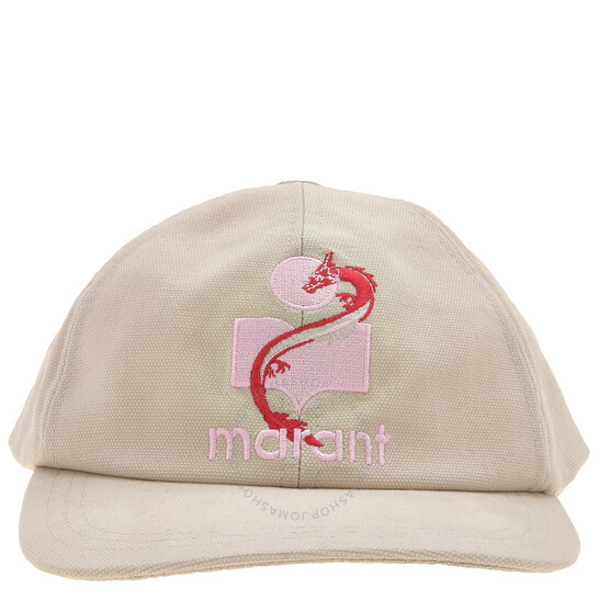 Isabel Marant Tyron Logo Cap, Size 57 CQ001XFB-B1C02O-ECRU