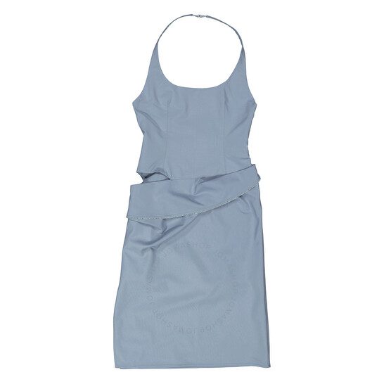 Jacquemus Hielo Cutout Stretch Wool Halter Neck Minidress In