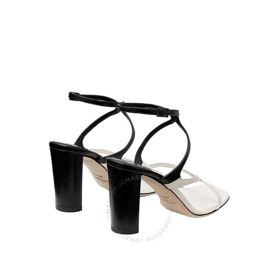 Jimmy Choo Azie 85 Nappa Leather Sandals, Brand Size 37 ( US