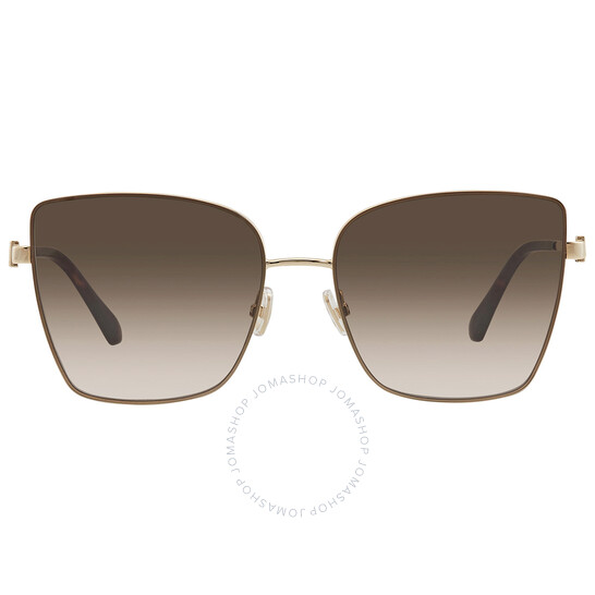Jimmy Choo Brown Gradient Butterfly Ladies Sunglasses VELLA