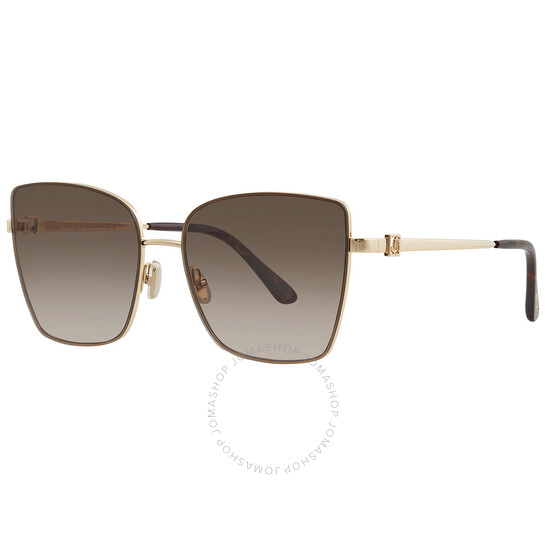 Jimmy Choo Brown Gradient Butterfly Ladies Sunglasses VELLA