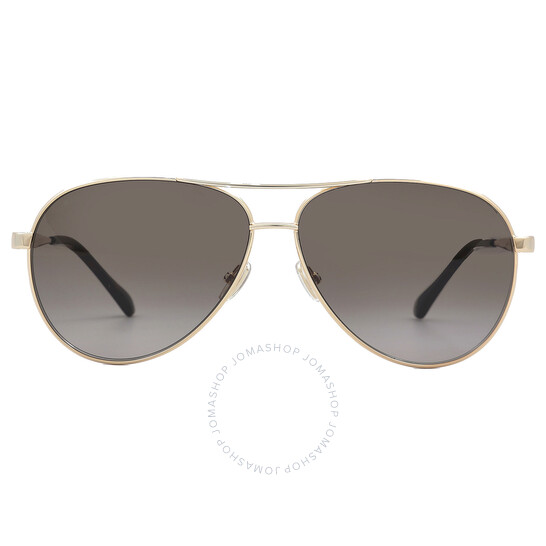 JIMMY CHOO ヒメナハイロットフレムサンクラス JIMENAS 06JHAO Jimmy Choo Brown Gradient Pilot Ladies Sunglasses JIMENA/S