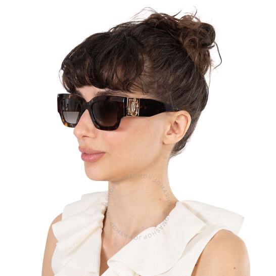 JIMMY CHOO スクエアフレムサンクラス NENAS 086 Jimmy Choo Brown Gradient Square Ladies Sunglasses NENA/S