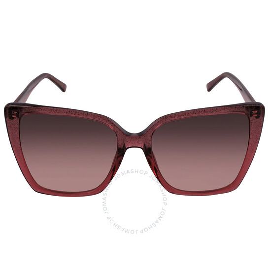 JIMMY CHOO レスィキャットアイフレムサンクラス LESSIES MXW Jimmy Choo Burgundy Cat Eye Ladies Sunglasses LESSIE/S 0MXW