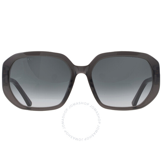 Jimmy Choo/KARLY-F-S-086 レディースサングラス Jimmy Choo Dark Grey Gradient Square Ladies Sunglasses KARLY