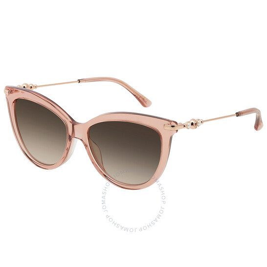 Jimmy Choo Gradient Brown Cat Eye Ladies Sunglasses TINSLEY