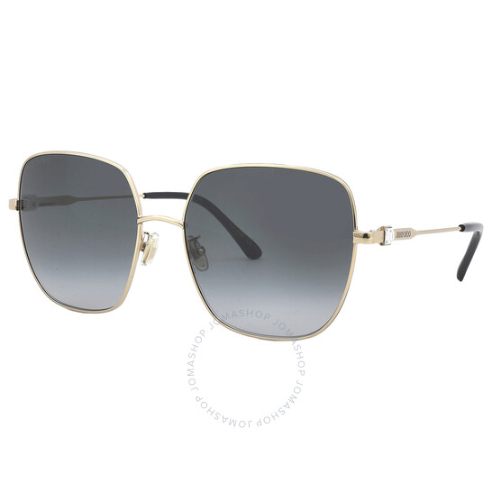 JIMMY CHOO コリハイロットフレムサンクラス KORIGSK 0RHL Jimmy Choo Grey Gradient Butterfly Ladies Sunglasses KORI/G