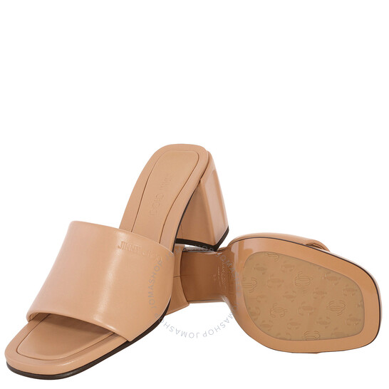 Jimmy Choo Lena 70 Leather Sandals, Brand Size 35 ( US Size