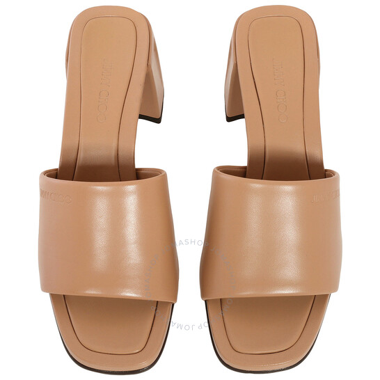 Jimmy Choo Lena 70 Leather Sandals, Brand Size 35 ( US Size