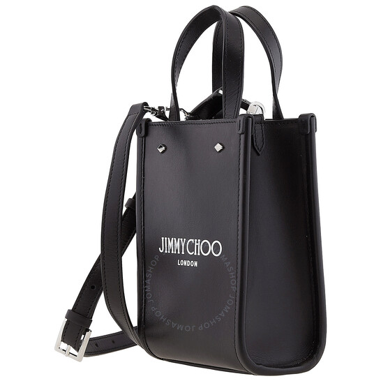 Jimmy Choo Mini N/S Tote Leather Mini Tote Bag MINI N/S TOTE BLACK ...