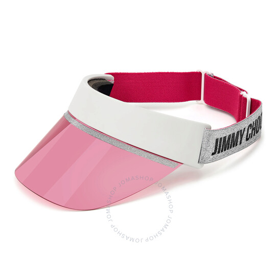 サングラス Jimmy Choo Calix Pink Pearl Sunvisor Cap CALIX 35J Jimmy Choo Pink Visor Ladies Sunglasses CALIX 0VK6/08 01