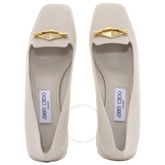 Jimmy Choo Ravi Nappa Leather Pumps, Brand Size 37 ( US Size