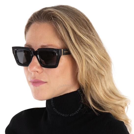 Jimmy Choo Silver Mirror Square Ladies Sunglasses MEGS/S