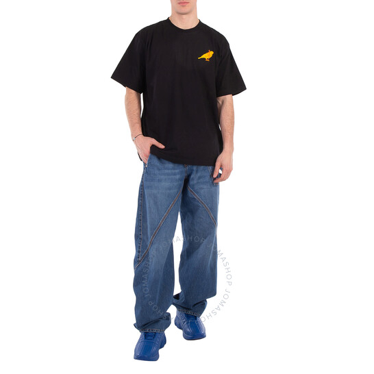 JW Anderson Anchor Logo-Embroidered Cotton T-Shirt, Size