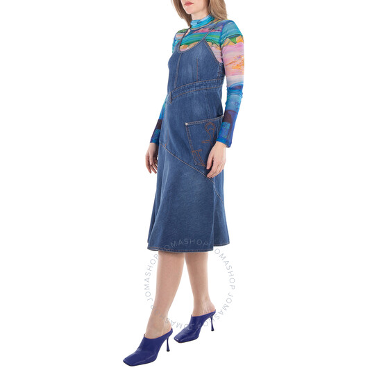 JW ANDERSON ツイストテニムトレス DD0009PG1499 804 JW Anderson Twisted Denim Cotton Dress, Brand Size 6 (US