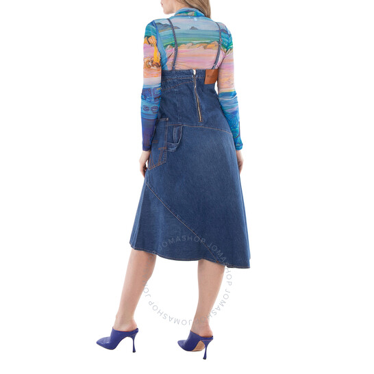 JW ANDERSON ツイストテニムトレス DD0009PG1499 804 JW Anderson Twisted Denim Cotton Dress, Brand Size 6 (US