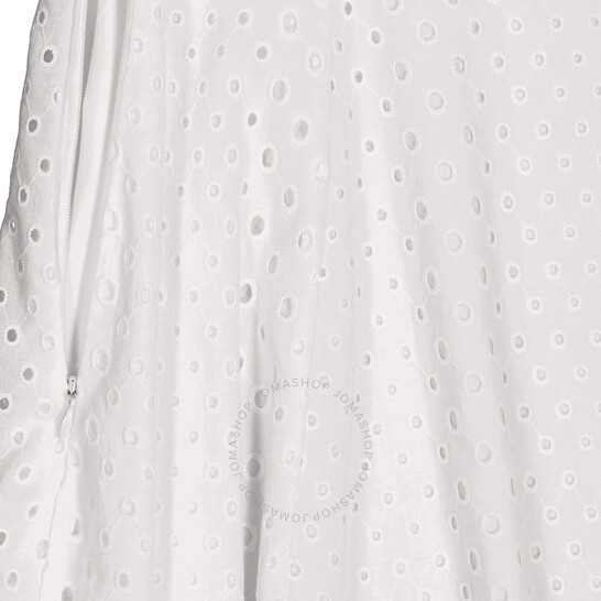 Kenzo Ladies Off White Broderie Anglais Embroidered Midi