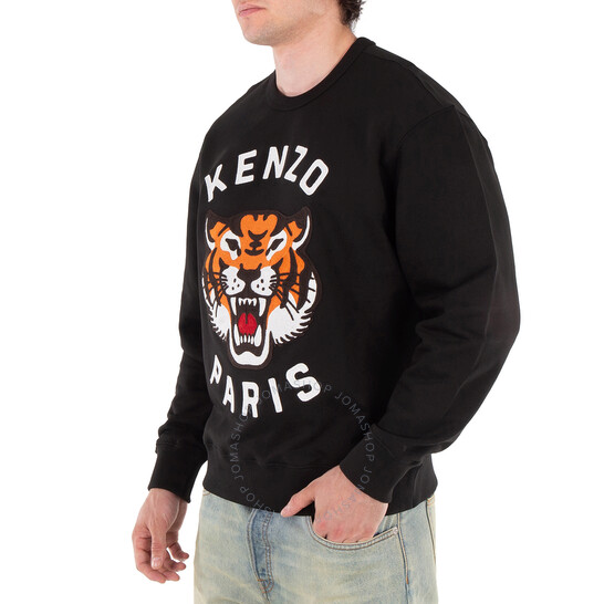KENZO｜ (FE6 8SW106 4MF 99J) 겐조 럭키 타이거 맨투맨 블랙 공용 FE6 8SW106 4MF 99J- 이랜드몰