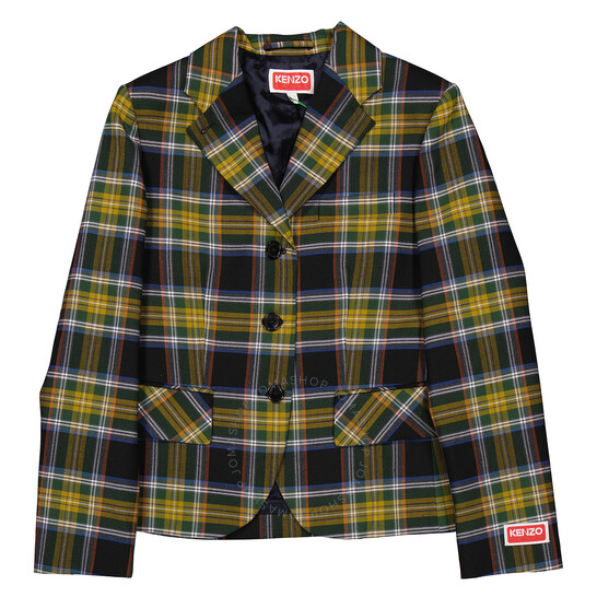 KENZO チェック柄 ダブルブレスト ジャケット 36 trim_fce_item65d83c19ac704.jpg