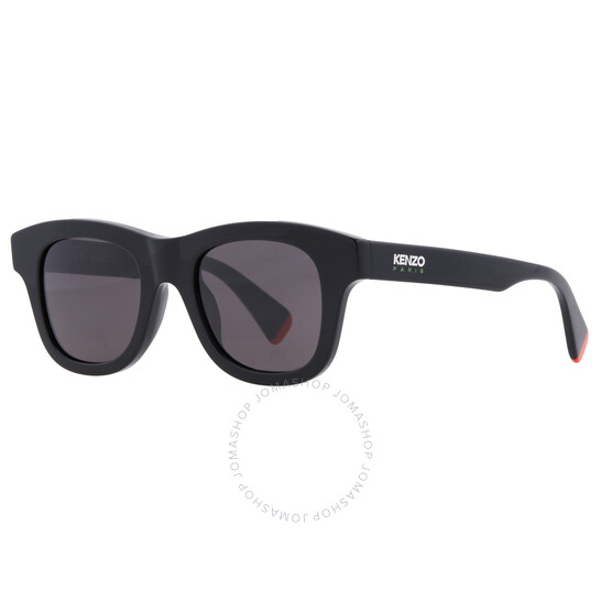 サングラス Kenzo Sunglasses KZ40163I 01A Black Round Acetate Kenzo KZ40163F 01A Sunglasses - US