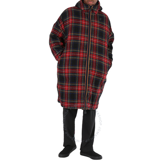 【BAON】Ryotai Corduroy Collar Check Reversible Padded JK BSRABBIT-2425FW COLLECTION