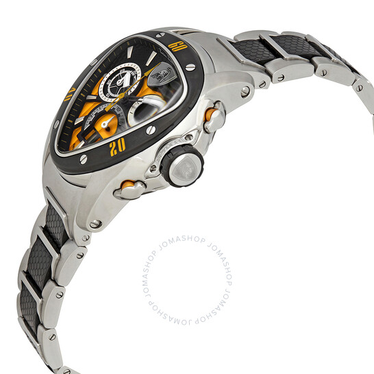 Lamborghini Spyder 1100 Black and Yellow Dial Men's