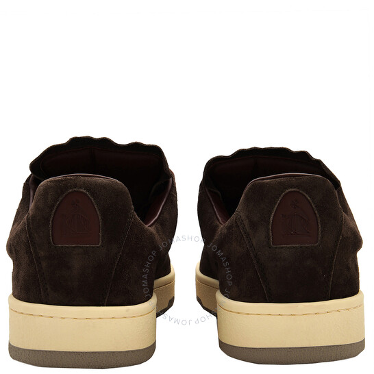 Lanvin Curb Lite Suede Low-Top Sneakers, Brand Size 40 ( US